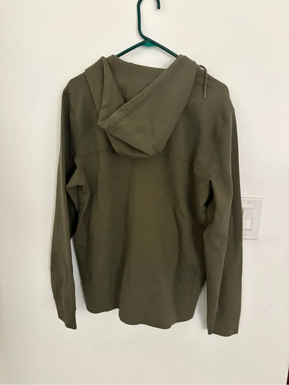 NWT Abercrombie & Fitch Olive Green Hooded Zip Sweater, size M